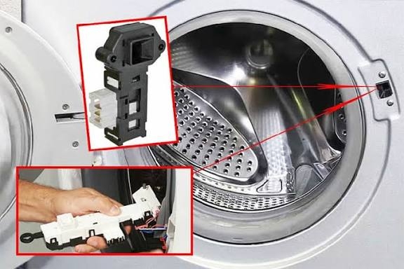 چرا درب ماشین لباسشویی قفل میشود و باز نمیشود ؟